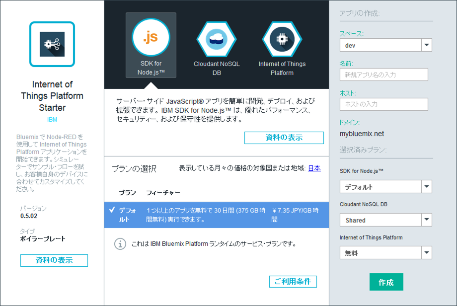 Bluemix Iotアプリ開発入門 サン エム システム株式会社