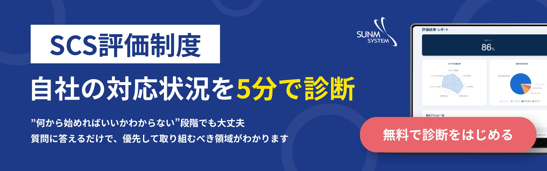 SCS評価制度無料セルフ診断ボタン
