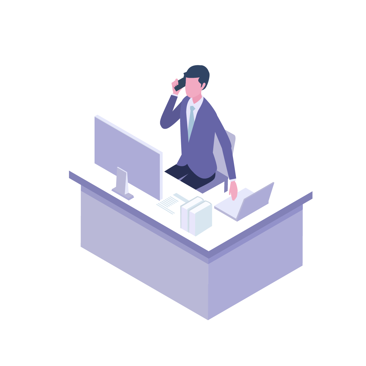 PCを操作する人